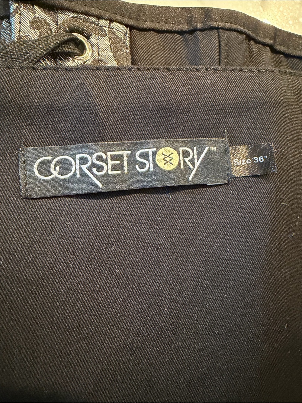 NWT Corset Story Long Line over bust corset silver brocade size 36 - Picture 4 of 5